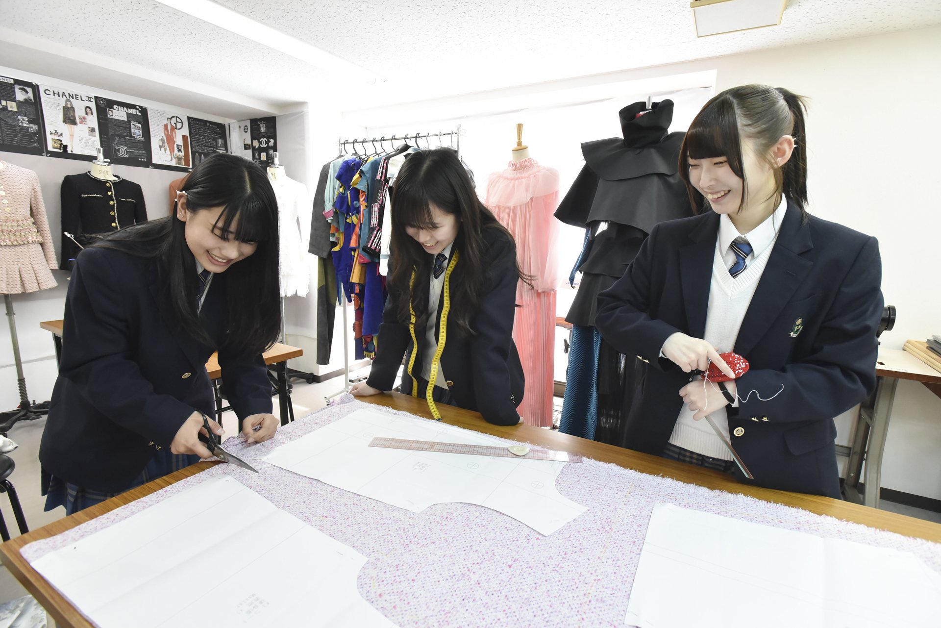 服飾造形の授業