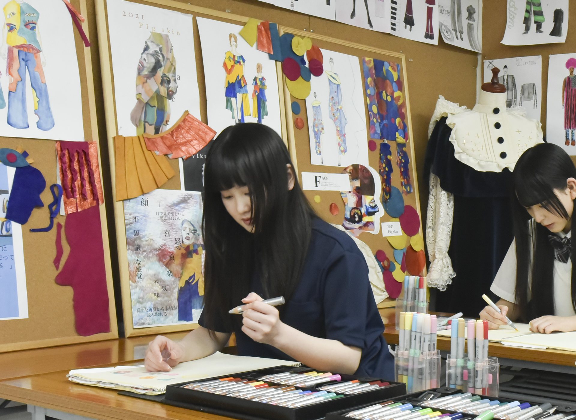 ファッション画の授業